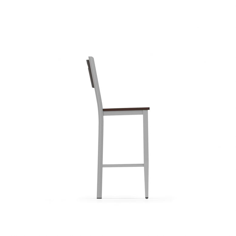 Lesro Concord Series Cafe Stool With Wood Seat | CD1193