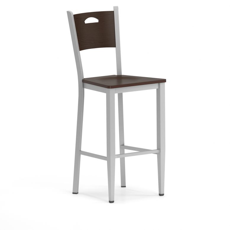 Lesro Concord Series Cafe Stool With Wood Seat | CD1193