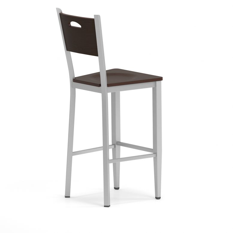 Lesro Concord Series Cafe Stool With Wood Seat | CD1193