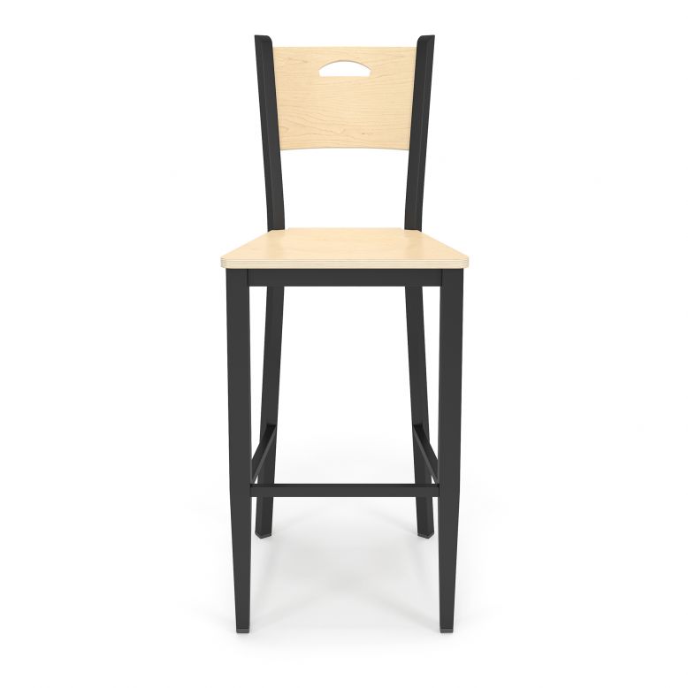 Lesro Concord Series Cafe Stool With Wood Seat | CD1193