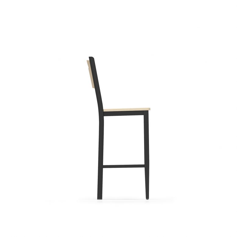 Lesro Concord Series Cafe Stool With Wood Seat | CD1193