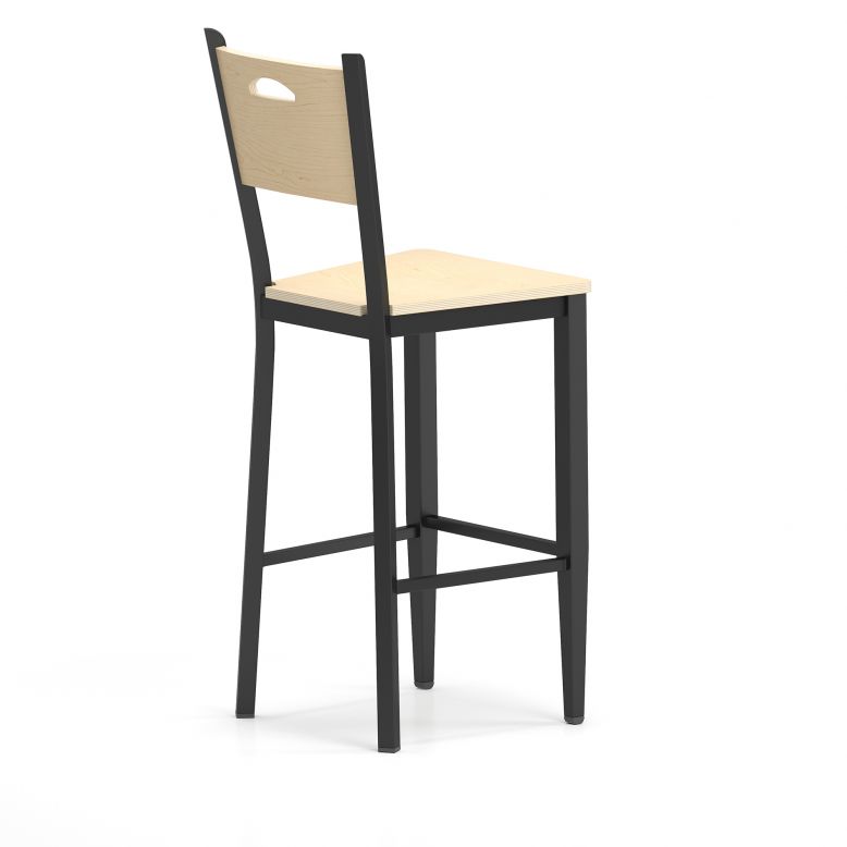 Lesro Concord Series Cafe Stool With Wood Seat | CD1193