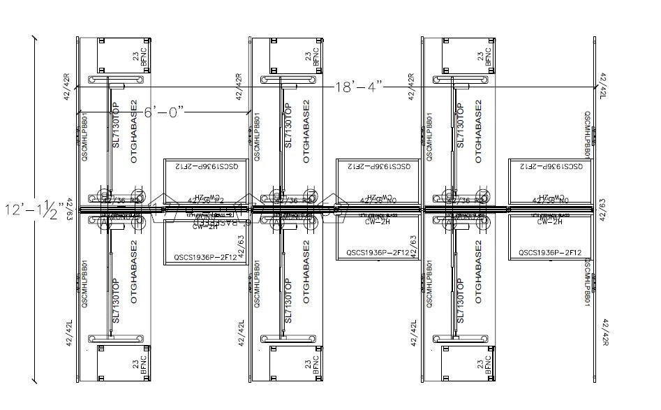Compile 6 Person 54"H 6' x 6' Sit To Stand Workstation Typical | CMQS553