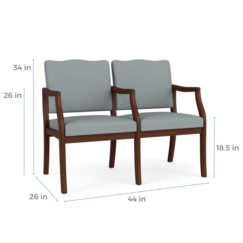 Lesro Franklin Series 2 Seats With Center Arm | FK2103