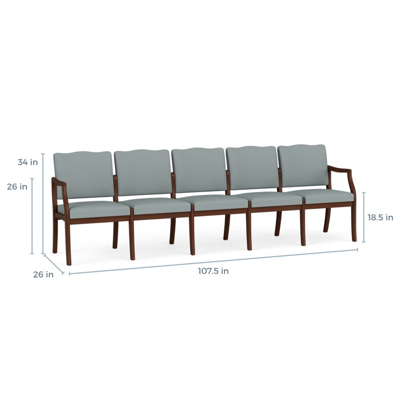 Lesro Franklin Series 5 Seat Sofa | FK5101