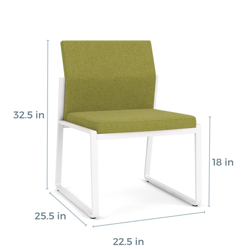 Lesro Gansett Series Armless Guest Chair | GN1102