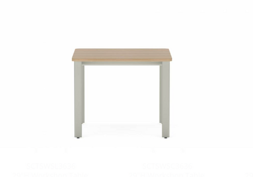 Collaborative Spaces™ 29"H Workshop Table with Levelers - 36"W x 36"D | SCTSWSL3636