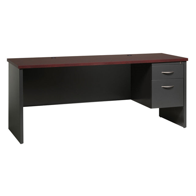 Bedford 72"W Single Right Pedestal Credenza Desk | OSMC7224