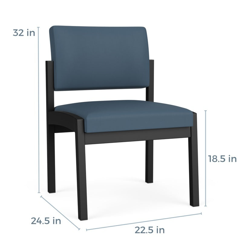 Lesro Lenox Steel Series Armless Guest Chair | LS1102