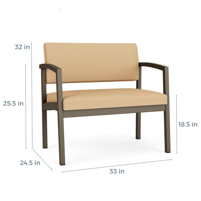 Lesro Lenox Steel Series Bariatric Guest Chair | LS1401