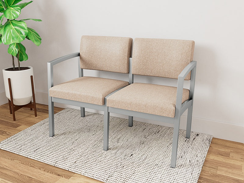 Lesro Lenox Steel Series 2 Seat Sofa | LS2101