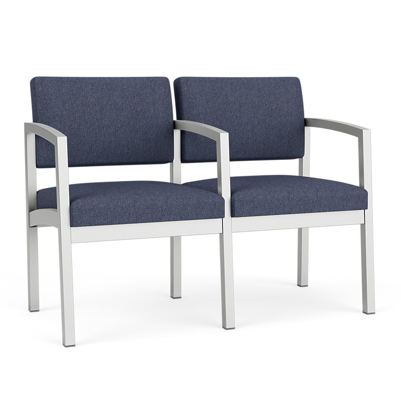 Lesro Lenox Steel Series 2 Seat Sofa w/Center Arm | LS2103