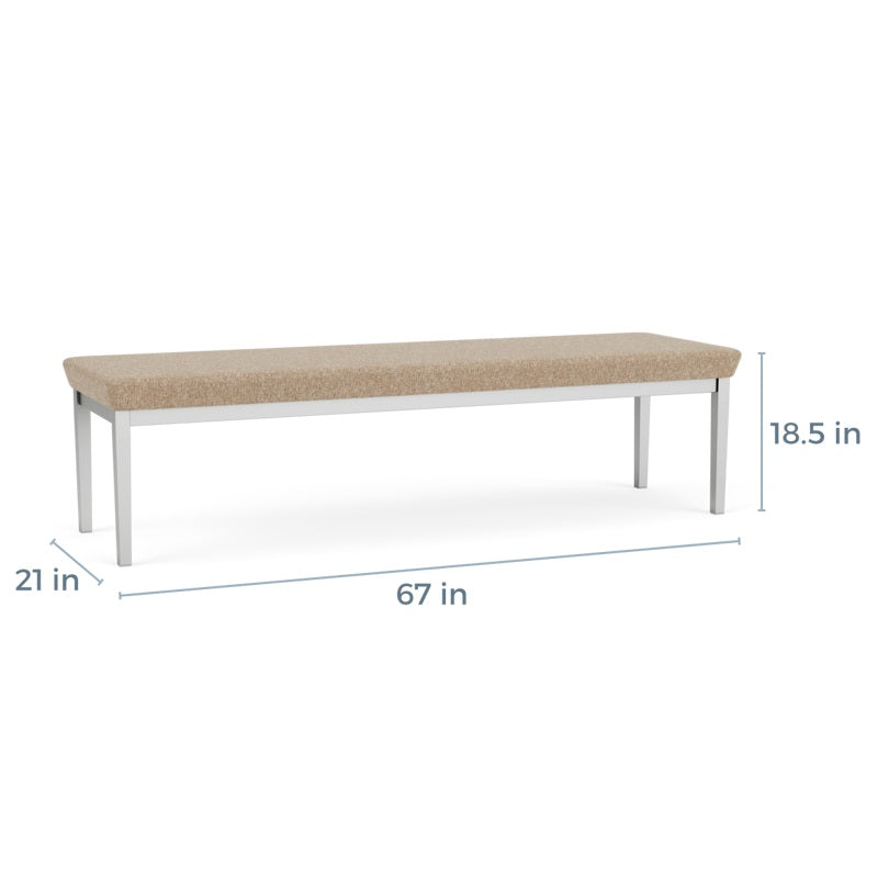 Lesro Lenox Steel Series 3 Seat Bench | LS3001