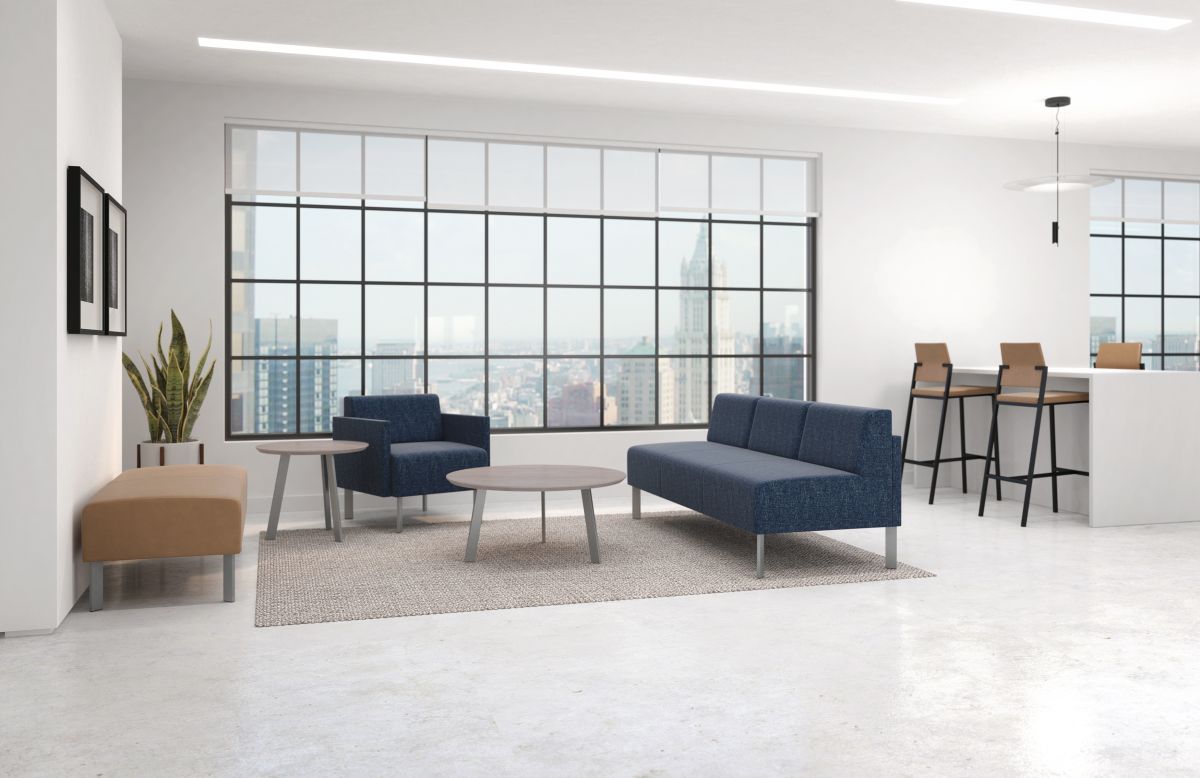 Lesro Luxe Series Loveseat Armless | LX1502