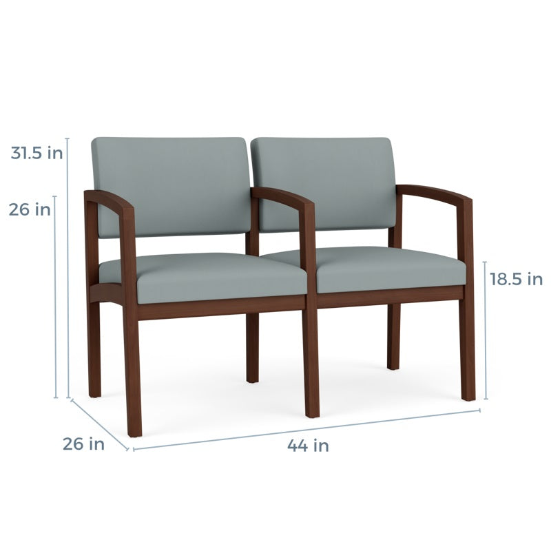Lesro Lenox Series 2 Seat Sofa w/ Center Arm | LW2103
