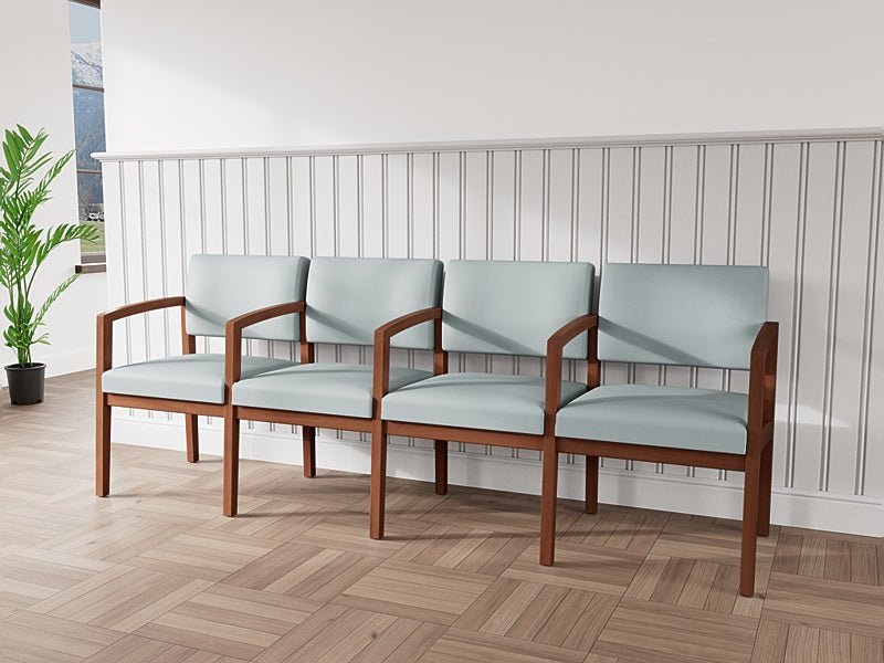 Lesro Lenox Series 4 Seat Sofa w/ Center Arms | LW4103