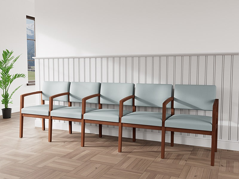 Lesro Lenox Series 5 Seat Sofa w/ Center Arms | LW5103