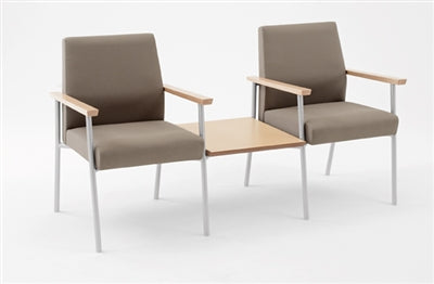 Lesro Mystic 2 Chairs w/ Connecting Center Table | MG2201