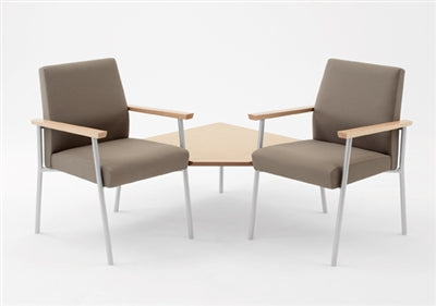 Lesro Mystic 2 Chairs w/ Connecting Corner Table | MG2301