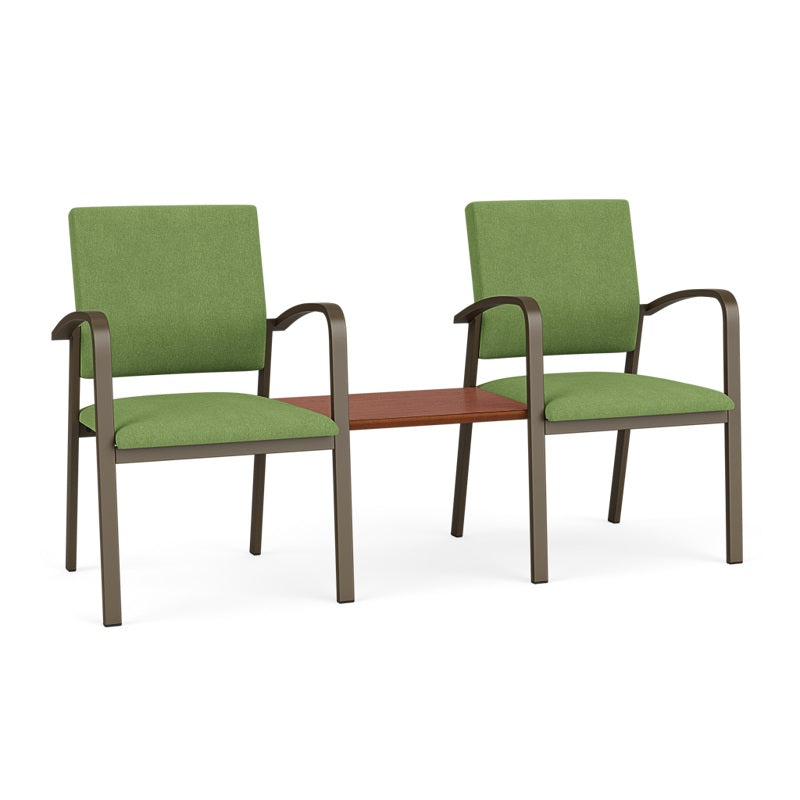 Lesro Newport Series 2 Chairs With Connecting Center Table | NP2201
