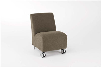 Lesro Ravenna Armless Guest Chair w/ Casters | RV1102C