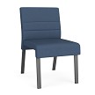 Lesro Waterfall Armless Guest Chair with Leg Base | WF1102