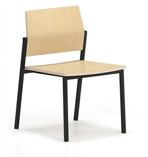 Lesro Avon Armless Guest Chair - Laminate Seat - Laminate Back | AV1152