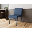 Lesro Waterfall Armless Guest Chair with Leg Base | WF1102