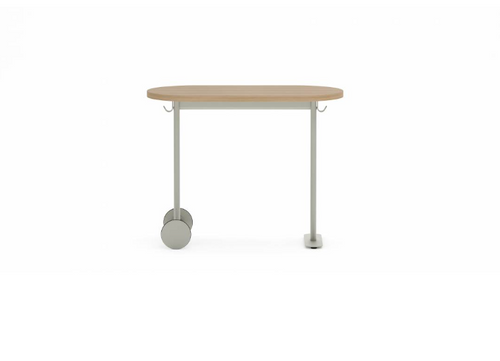 Collaborative Spaces™ Laptop Table with Racetrack Top, Wheel & Foot Base | SCLCC1633