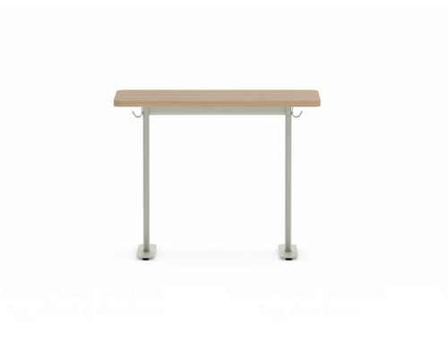 Collaborative Spaces™ Laptop Table with Rectangular Top & Foot Base | SCLTB1633
