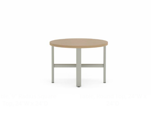 Collaborative Spaces™ 17"H Occasional Coffee Table with Round Top - 24"W x 24"D | SCOCR2424