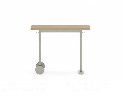 Collaborative Spaces™ Laptop Table with Rectangular Top, Wheel & Foot Base | SCLTC1633