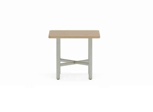 Collaborative Spaces™ 21"H Occasional Side Table with Square Top - 24"W x 24"D | SCOC2424