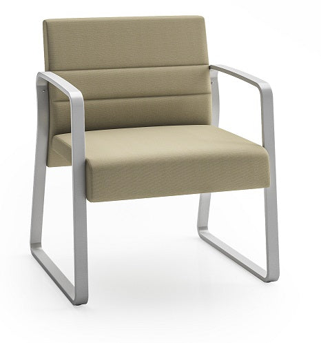 Lesro Waterfall Oversized Guest Chair with Sled Base | WF1231