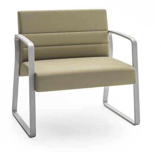 Lesro Waterfall Bariatric Guest Chair with Sled Base | WF1431