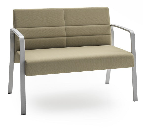Lesro Waterfall Loveseat with Leg Base | WF1501