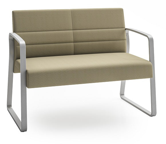 Lesro Waterfall Loveseat with Sled Base | WF1531