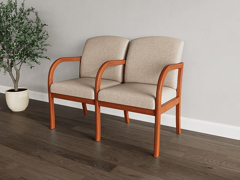 Lesro Weston 2 Seat Sofa w/ Center Arm | WS2103