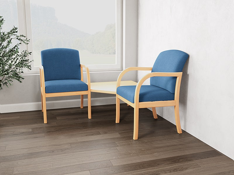 Lesro Weston 2 Chairs w/ Connecting Center Table | WS2301