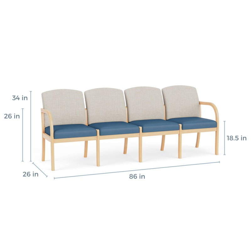 Lesro Weston 4 Seat Sofa | WS4101