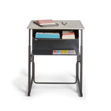 AlphaBetter® Adjustable-Height Stand-Up Desk, 28 x 20" Standard Top, Book Box and Swinging Footrest Bar | 1202BE