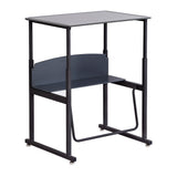 AlphaBetter® Adjustable-Height Stand-Up Desk, 28 x 20" Premium or Dry Erase Top and Swinging Footrest Bar | 1203