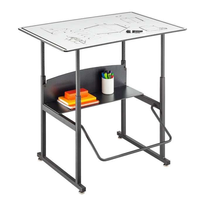 AlphaBetter® Height-Adjustable Desk, 36 x 24”, Premium or Dry Erase Top | 1208