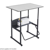 AlphaBetter® Height-Adjustable Desk, 36 x 24”, Premium or Dry Erase Top | 1208