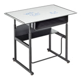 AlphaBetter® Adjustable-Height Stand-Up Desk, 36 x 24" with Book Box and Swinging Footrest Bar | 1209