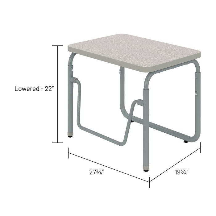 AlphaBetter® 2.0 Height – Adjustable Student Desk with Pendulum Bar 22”-30” | 1221
