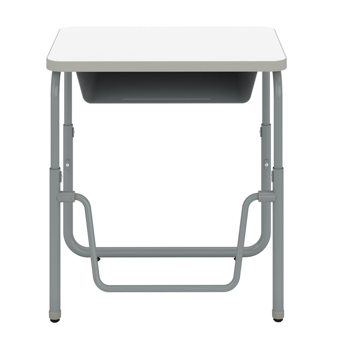 AlphaBetter® 2.0 Height – Adjustable Student Desk with Book Box and Pendulum Bar 22”-30” | 1222