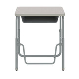 AlphaBetter® 2.0 Height – Adjustable Student Desk with Book Box and Pendulum Bar 22”-30” | 1222
