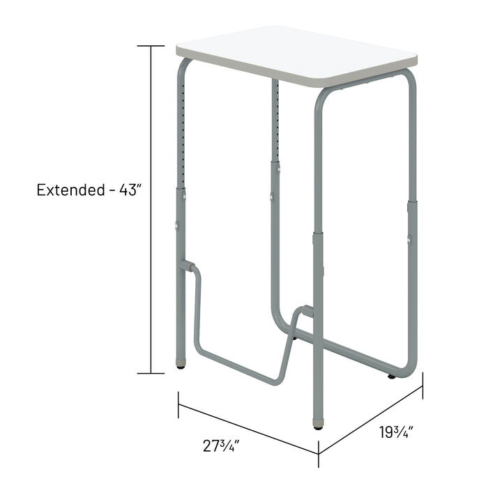 AlphaBetter® 2.0 Height – Adjustable Student Desk with Pendulum Bar 29”-43” | 1223