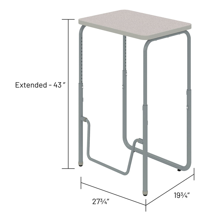 AlphaBetter® 2.0 Height – Adjustable Student Desk with Pendulum Bar 29”-43” | 1223